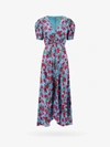 Saloni Lea Floral-print Silk Maxi Dress In Multicolor