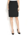 Calvin Klein Scuba Crepe Pencil Skirt In Black