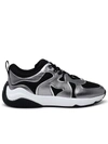 Hogan H597 Sneakers In Silver,black