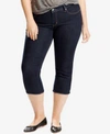 LEVI'S PLUS SIZE SHAPING CAPRI JEANS