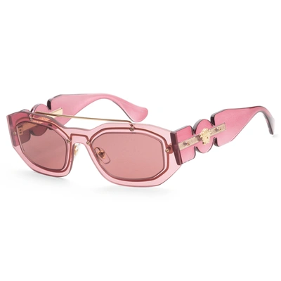 Versace Ve2235 Pink Sunglasses In Dark / Ink / Pink / Violet