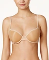 Calvin Klein Sheer Marquisette Lightly-lined Demi Bra Qf1839 In Bare
