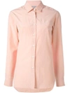Margaret Howell MARGARET HOWELL BUTTON-UP SHIRT - PINK,0113CWDPIN12098192