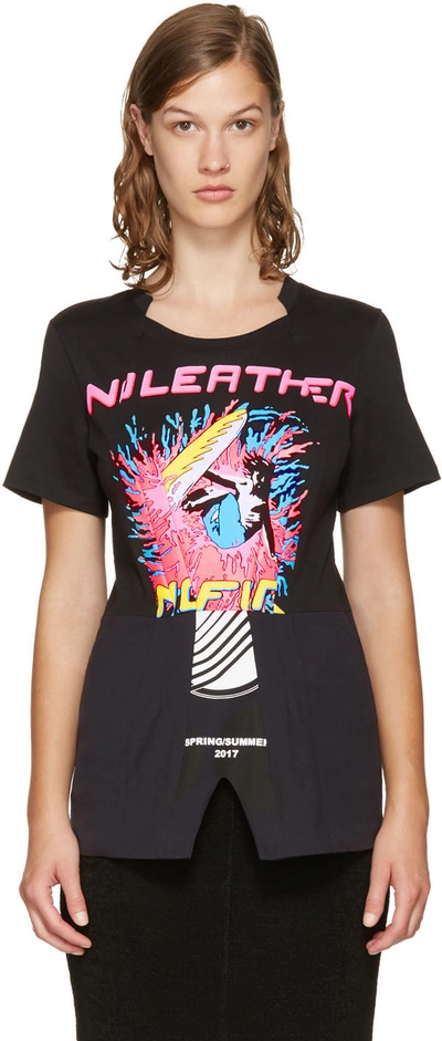 Stella Mccartney Laurel Printed Cotton T-shirt In Black