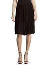 NINA RICCI PLEATED MIDI SKIRT,0400089682442