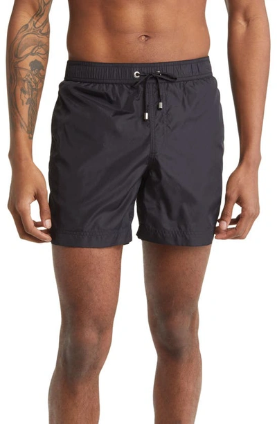 Prince And Bond Easton Logo Swim Trunks In Black