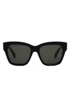 CELINE TRIOMPHE 55MM ROUND SUNGLASSES