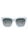 CELINE TRIOMPHE 55MM ROUND SUNGLASSES