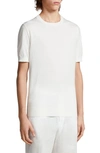 Zegna Fine Knit Short-sleeve T-shirt In White