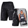 MITCHELL & NESS MITCHELL & NESS TIM DUNCAN BLACK SAN ANTONIO SPURS HARDWOOD CLASSICS PLAYER BURST SHORTS