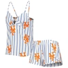 Concepts Sport White New York Mets Reel Allover Print Tank Top & Shorts Sleep Set In White