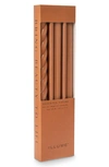 Illume Assorted 3-pack Taper Candles In Terra Tabac