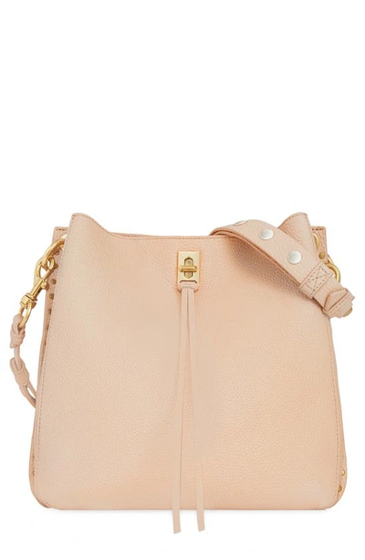 Rebecca Minkoff Darren Leather Shoulder Bag In Light Beige