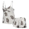 Concepts Sport Women's  White San Diego Padres Reel Allover Print Tank Top And Shorts Sleep Set In White