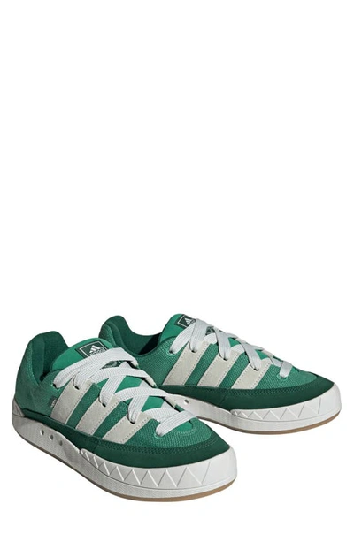 Adidas Originals Adimatic Trainer In Green/ Crystal White/ Gum