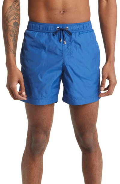 Prince And Bond Easton Logo Swim Trunks In Blue