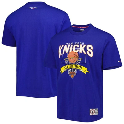 Tommy Jeans Blue New York Knicks Tim Backboard T-shirt