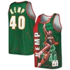 Mitchell & Ness Shawn Kemp Green Seattle Supersonics 1995-96 Hardwood Classics Player Burst Tank Top In Green