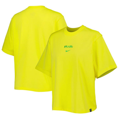 Nike National Team Fearless Top In Yellow