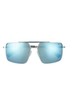 HURLEY EXPLORER 58MM POLARIZED NAVIGATOR SUNGLASSES