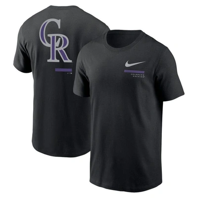 NIKE NIKE BLACK COLORADO ROCKIES OVER THE SHOULDER T-SHIRT