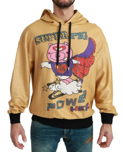 Dolce & Gabbana Gold Pig Of The Year Hooded Jumper