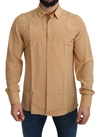 Dolce & Gabbana Elegant Yellow Silk Men's Formal Shirt In Yellow