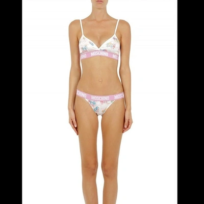 Moschino White My Little Pony Bra Briefs Set Two Piece Women's Bikini
