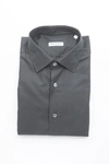 ROBERT FRIEDMAN ROBERT FRIEDMAN BLACK COTTON MEN'S SHIRT