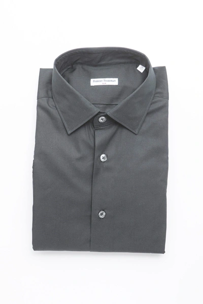 Robert Friedman Black Cotton Shirt