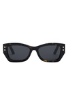 DIOR 'DIORPACIFIC S2U 53MM SQUARE SUNGLASSES