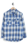 ROXY ROXY LET IT GO RELAXED FIT COTTON FLANNEL SHIRT