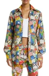 Erl Patterned Shirt In  Comic Book
