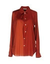 CELINE Solid color shirts & blouses