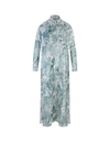F.r.s For Restless Sleepers F.r.s. - For Restless Sleepers Long Shirt Dress With Monkey Print In Light In Blue