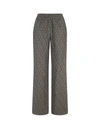 Gcds Green Trousers With Monogram Motif In Green