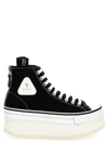 R13 Platform High Top Sneaker In Black