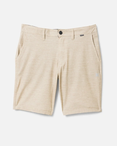 United Legwear Men's Essential Heathered Walkshort In Khaki