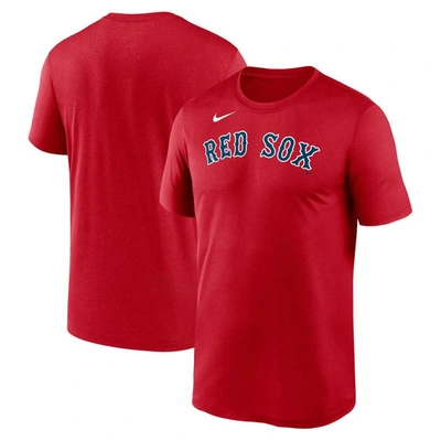 Nike Red Boston Red Sox Wordmark Legend T-shirt In Red/red
