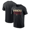 Nike Black Arizona Diamondbacks Rally Rule T-shirt In Black