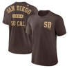 Nike Brown San Diego Padres Statement Game Over T-shirt In Brown