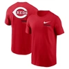 NIKE NIKE RED CINCINNATI REDS OVER THE SHOULDER T-SHIRT