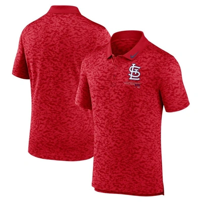 NIKE NIKE  RED ST. LOUIS CARDINALS NEXT LEVEL PERFORMANCE POLO