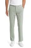 Brax Evans Regular Fit Flat Front Chino Pants In Matcha