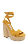 JIMMY CHOO GAIA ANKLE WRAP PLATFORM SANDAL