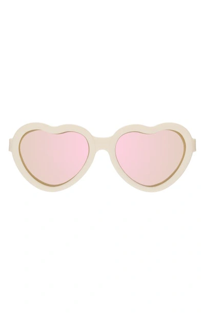 Babiators Kids' Girl's Heart Sunglasses In Sweet Cream