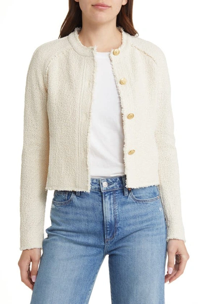 Rag & Bone Marisa Textured Tweed Jacket In White