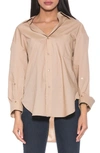 ALEXIA ADMOR AMBER CLASSIC BOYFRIEND FIT BUTTON-UP SHIRT