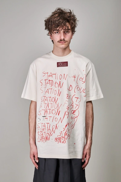 Raf Simons T-shirt In Beige