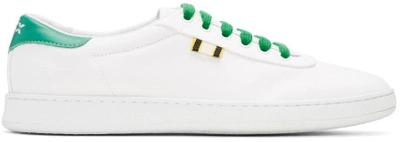 Aprix White And Green Canvas Apr-003 Trainers In White/green